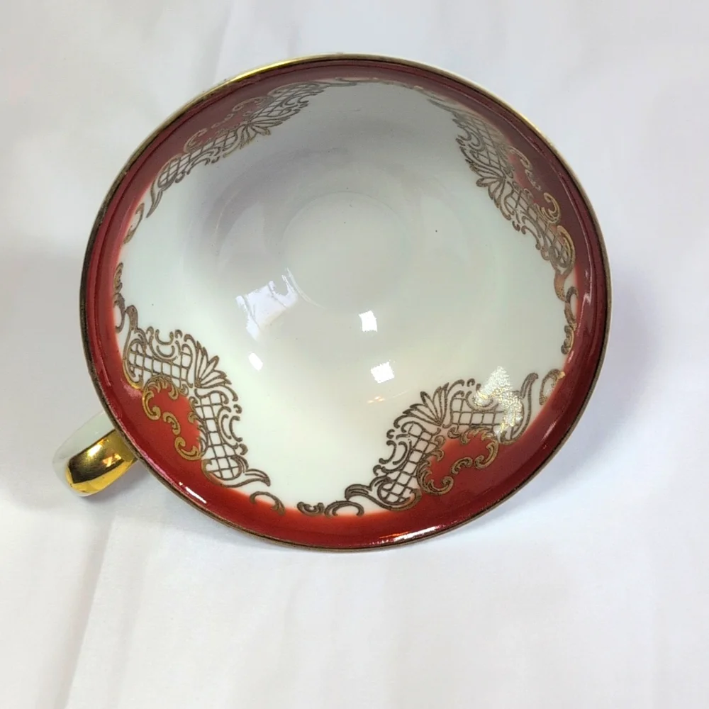 Johann Seltmann Vohenstrauss Bavarian 3 PC Tea Cup & Saucer Set